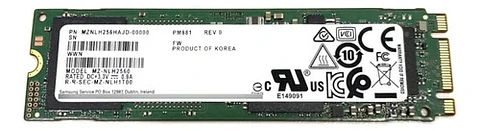 Samsung Ssd De 256 Gb Pm881 M.2 2280 Sata 6 Gb/s