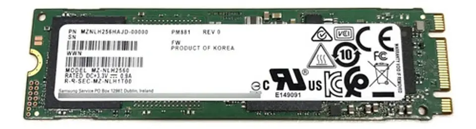 Samsung Ssd De 256 Gb Pm881 M.2 2280 Sata 6 Gb/s 2