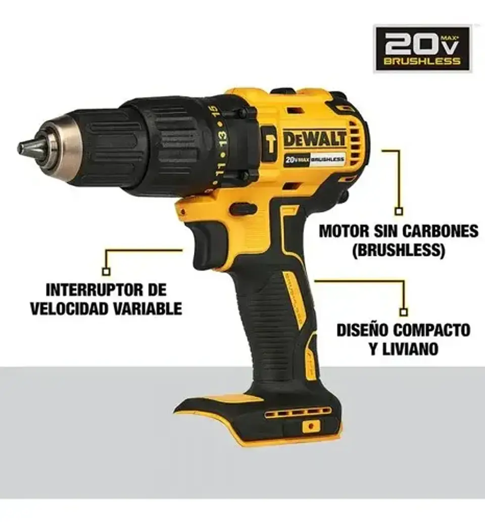Taladro Percutor Inalámbrico Dcd7781 Dewalt 2