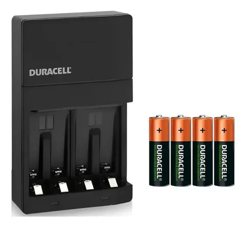 Cargador Pilas Recargables Duracell CEF-7 Aa Aaa C 4' Aa baterías 2