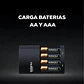 Cargador Pilas Recargables Duracell CEF-7 Aa Aaa C 4' Aa baterías - Miniatura 4