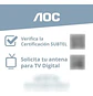 Smart Tv 43s5155 Fhd Led 43 Roku Negro 220v Aoc - Miniatura 6