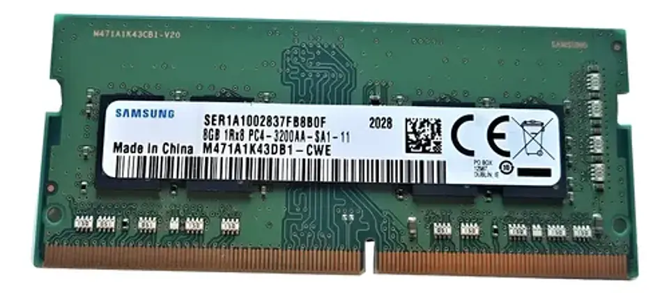 Memoria RAM color verde 8GB 1x8GB Samsung M471A1K43DB1-CWE 2