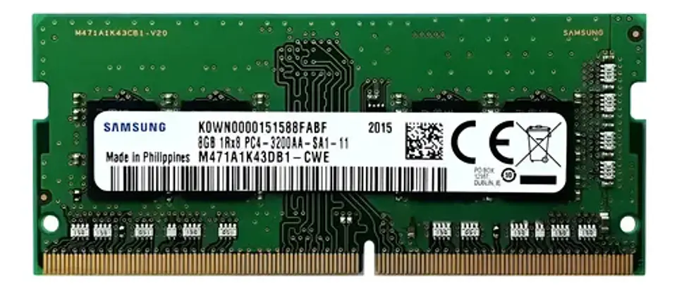 Memoria RAM color verde 8GB 1x8GB Samsung M471A1K43DB1-CWE 3