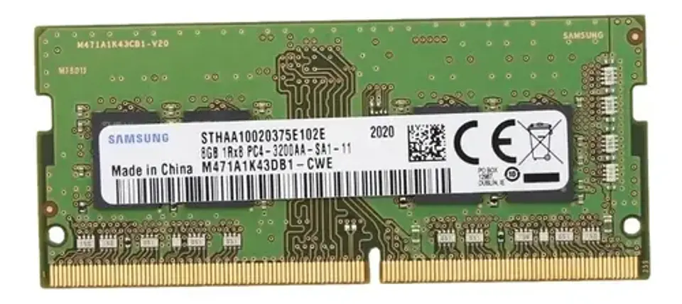 Memoria RAM color verde 8GB 1x8GB Samsung M471A1K43DB1-CWE 4