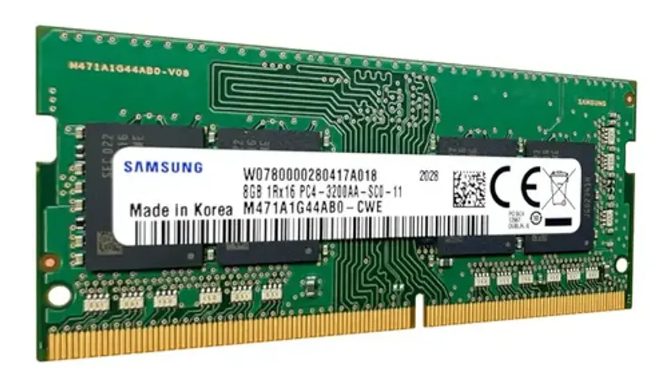 Memoria RAM color verde 8GB 1x8GB Samsung M471A1K43DB1-CWE 5