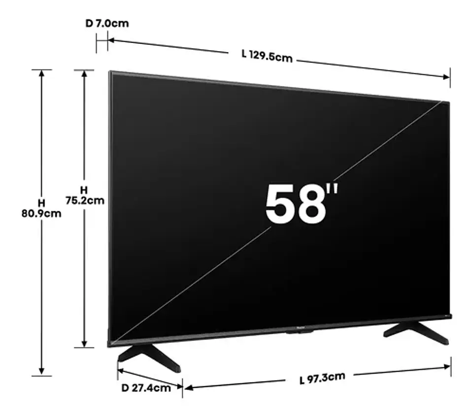 Smart Tv Hisense 58a6n Uhd 4k 58  Vidaa Smart Tv 7