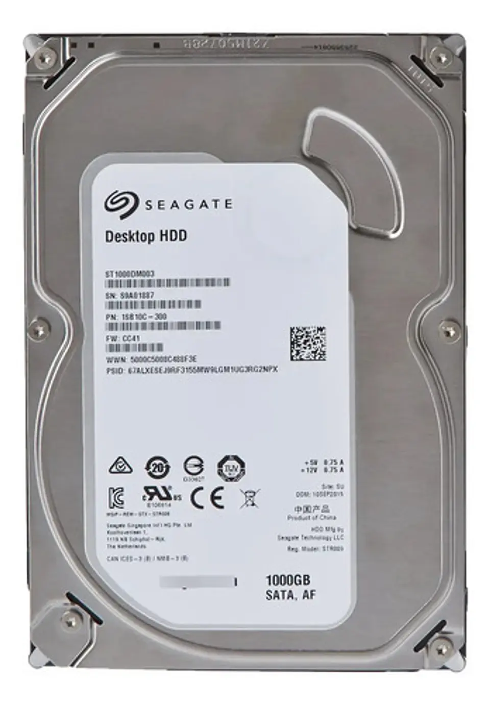 Seagate St1000dm003 Disco Duro Interno, 1tb, 3.5 , 7200 Rpm, Sata, Para Desktop (Reacondicionado) 1