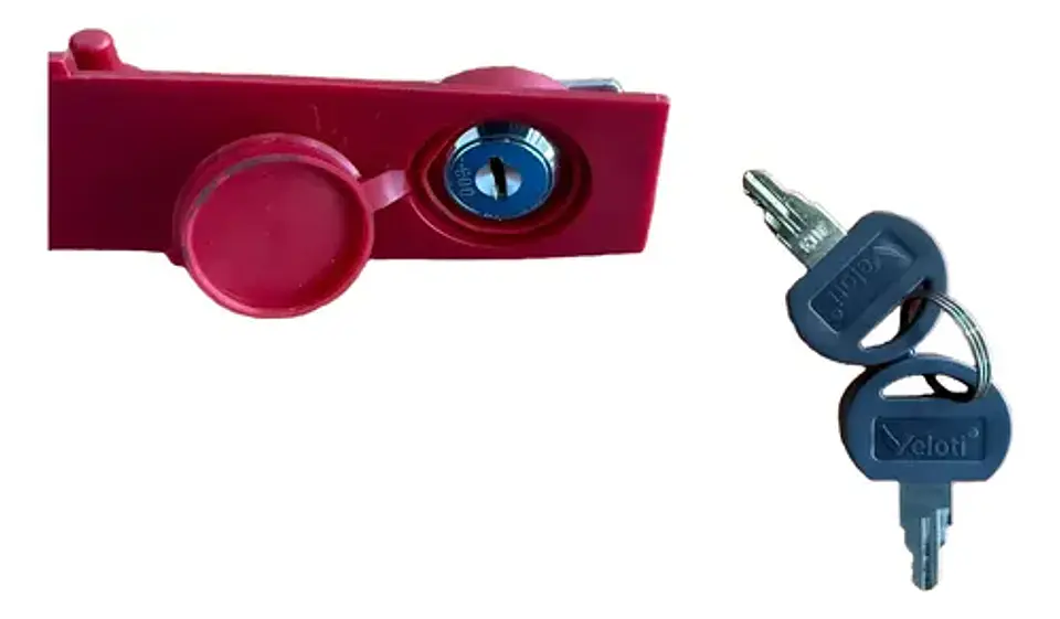 Palanca Destrabe Chapa Con 2 Llaves Motor New Veloti 600/800 3