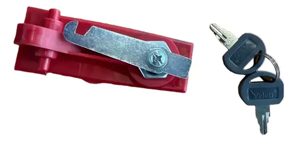 Palanca Destrabe Chapa Con 2 Llaves Motor New Veloti 600/800 4
