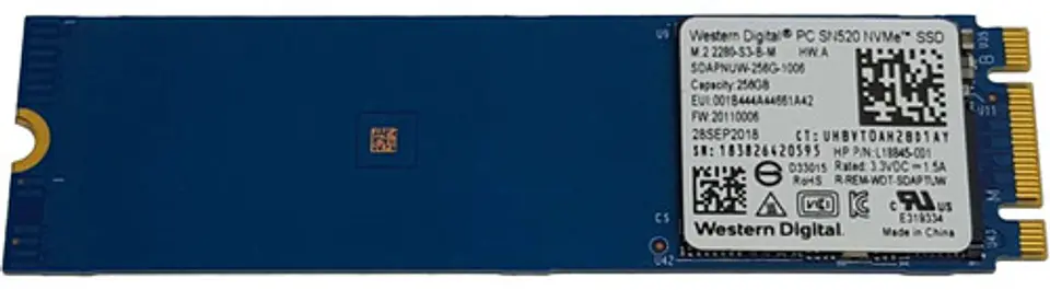 Disco Ssd M.2 Sata Iii 2280 256gb Oem Western Digital Sn520 1
