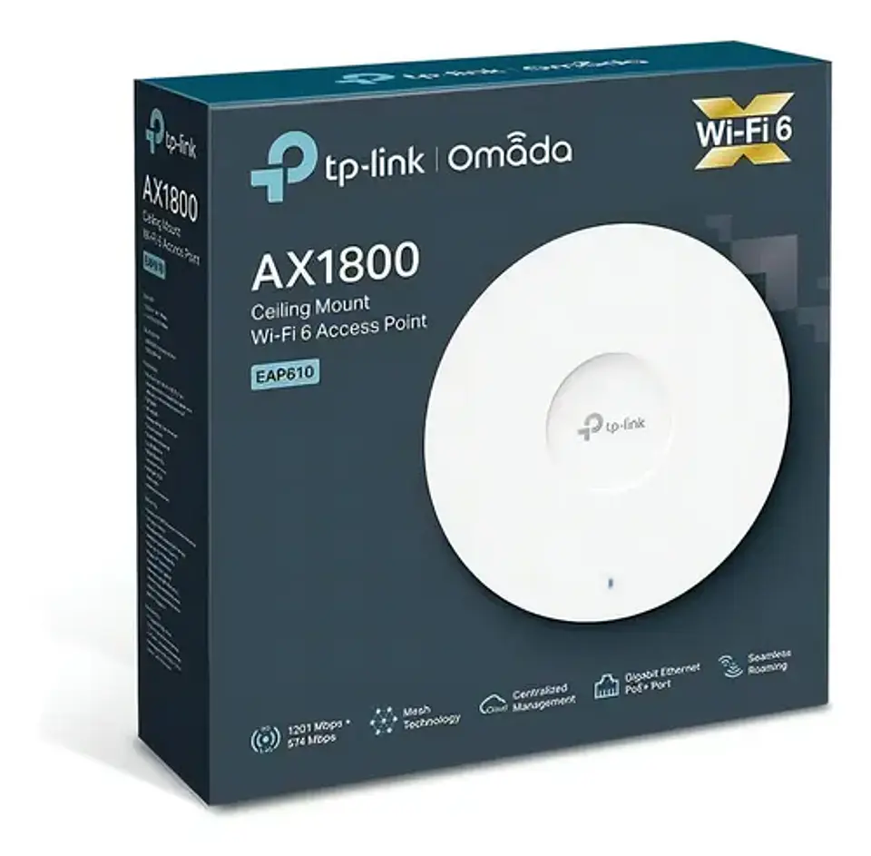 Tp-link Eap610 Punto De Acceso Wifi 6 Ax1800 Gigabit Omada 1