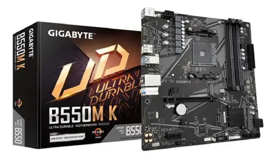 Placa Madre Gigabyte B550mk Ddr4 Am4 Formato Micro Atx Color 1