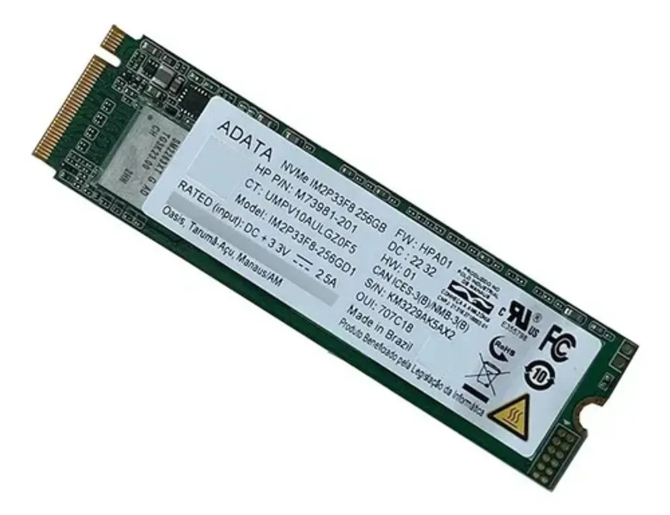 Ssd Nvme 256 Gb 2280 Adata Sm2p32a8-256gc Oem M.2 Negro 1