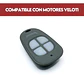 Control Remoto Para Porton Veloti Para Gran Veloti 1200 Veloti Titan 1500 Veloti 500 Veloti 700 Veloti 600 Veloti 800 Gris - Miniatura 2