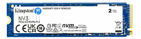 Ssd Kingston Nv3 De 2tb Nvme Pcie 4.0 Lec/esc 6000/4000mb/s