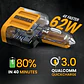 Dewalt Cargador De Carro Usb C De 60 W Y 4 Puertos Compatible Con iPhone 15 - Samsung Para Encendedor De Cigarrillos Amarillo - Miniatura 3