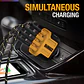 Dewalt Cargador De Carro Usb C De 60 W Y 4 Puertos Compatible Con iPhone 15 - Samsung Para Encendedor De Cigarrillos Amarillo - Miniatura 6
