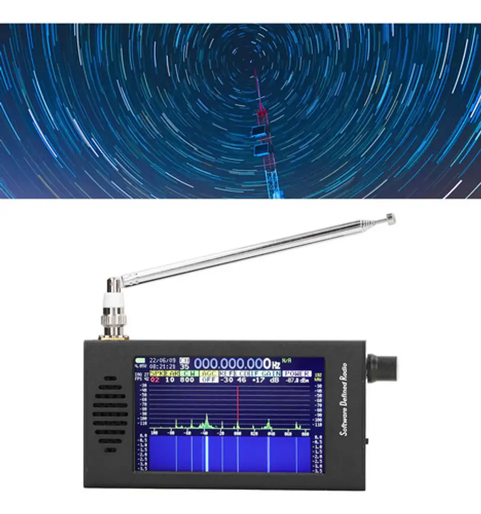 Receptor Sdr Portátil Dsp 4.3  Pantalla Táctil 100 Khz149 M 4