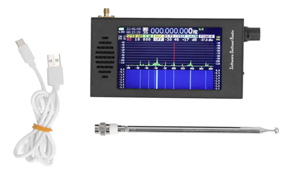 Receptor Sdr Portátil Dsp 4.3  Pantalla Táctil 100 Khz149 M 5