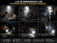 Foco Led Solar Emergencia Led Usb 1500w Ip66 5 Modos Gris - Miniatura 7