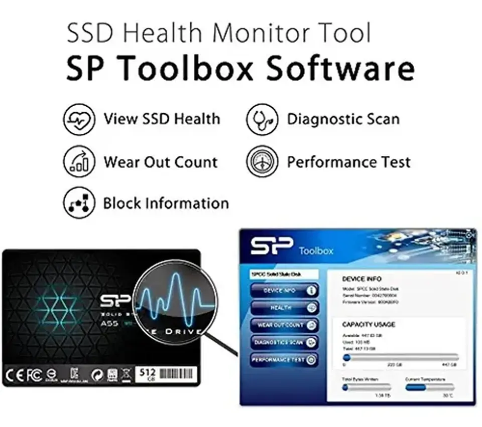 Silicon Power A55 SP512GBSS3A55S25 512 GB 6
