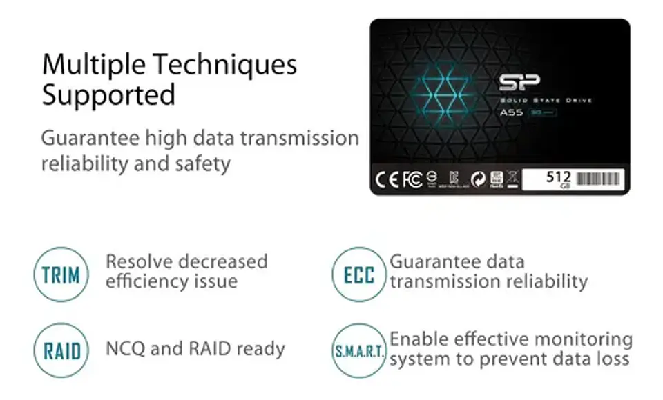 Silicon Power A55 SP512GBSS3A55S25 512 GB 8