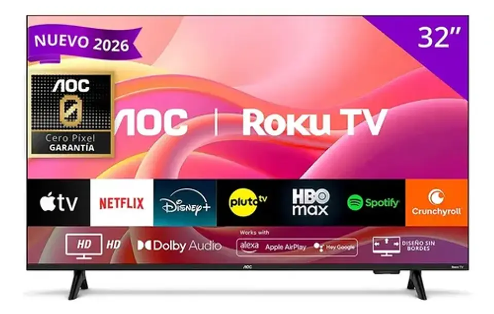 Smart Tv Aoc 32  Hd Led Roku Tv Wifi 32s5155 1