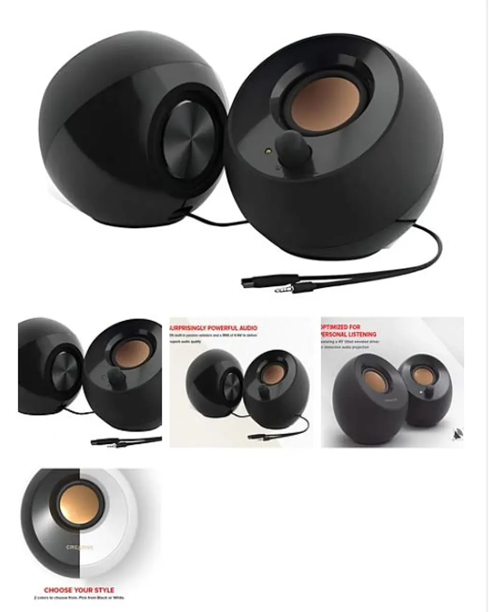 Parlantes De Escritorio Creative Pebble Usb 20 1
