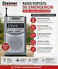 Radio De Emergencia Portátil Steimer St-203 Am/fm Pilas Aaa - Miniatura 1