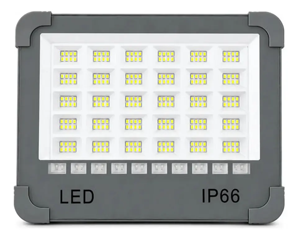 Pack 3 Foco Led Solar Emergencia Led Usb 1500w Ip66 5 Modos Gris Oscuro 2