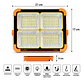 Foco Led Solar 100w 10000 Lm Ip66 Luz Emergencia Recargable Naranja - Miniatura 2