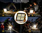 Foco Led Solar 100w 10000 Lm Ip66 Luz Emergencia Recargable Naranja - Miniatura 6
