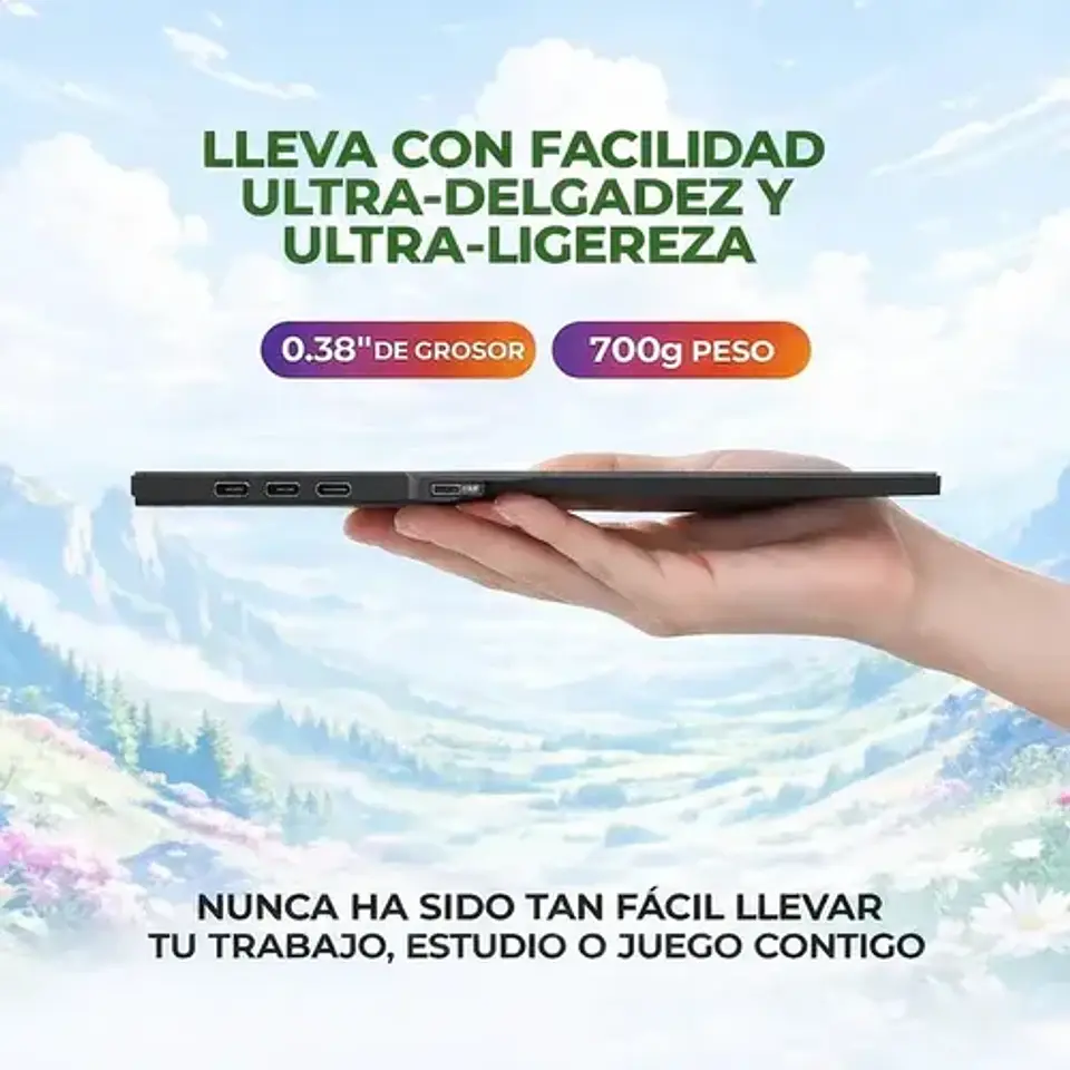Monitor Aoc Con Pantalla De 15.6  60hz Y Resolución Full Hd Negro 4