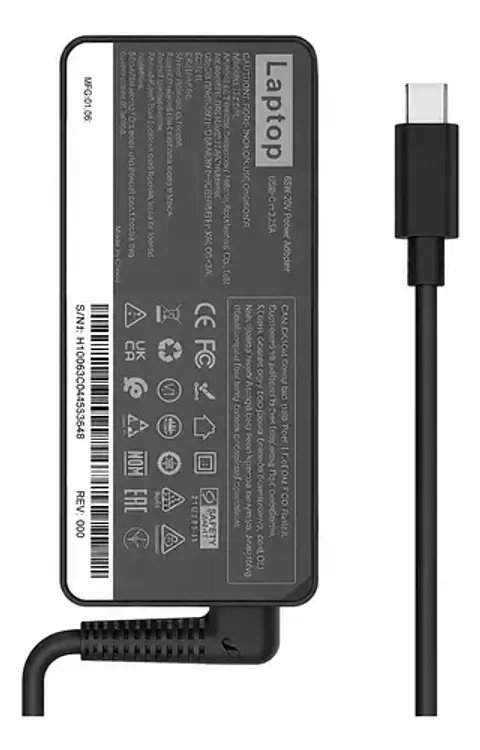 Cargador Notebook Usb-c 65w Para Lenovo Hp Dell Asus