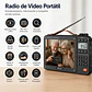 Radio De Video De Pelicula Am Fm Con Pantalla De 720p De 7 P Gris Oscuro - Miniatura 4