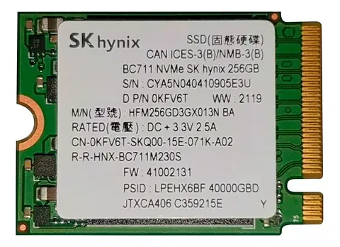 Disco Ssd M.2 Sk Hynix Bc711 Nvme 256gb Oem
