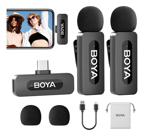 Sistema De Micrófono Inalámbrico Boya By-v20 2.0 (2,4 Ghz)