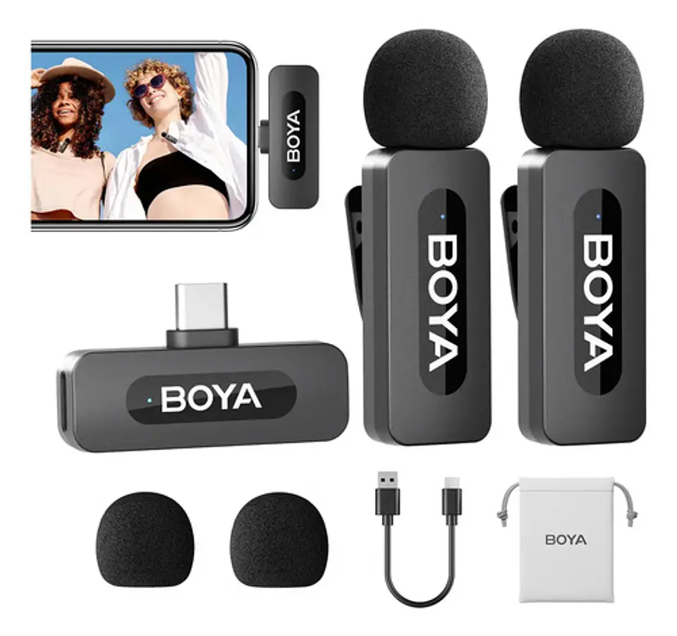 Sistema De Micrófono Inalámbrico Boya By-v20 2.0 (2,4 Ghz) 1
