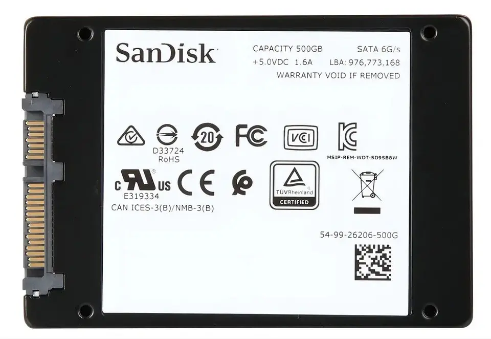 SanDisk Ultra 3D SDSSDH3-500G-G25 500 GB 