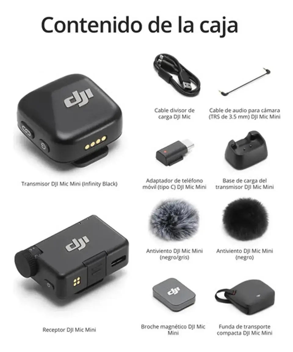 Dji Mic Mini (1 Transmisor + 1 Receptor) Inalámb. Sin Caja 2