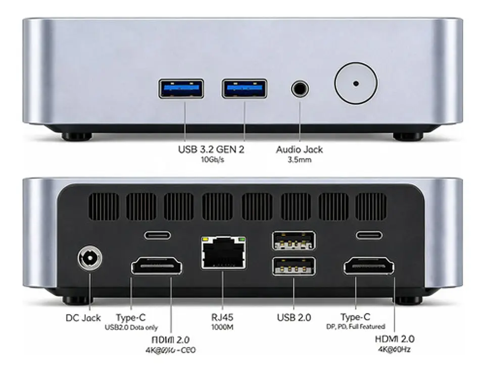 Mini Pc Ryzen 5 3501u 8gb Ram 256gb Ssd Wifi 6 1