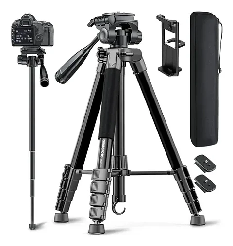 Trípode Y Monopié Cambofoto 73 Para Cámara Dslr Y Sin Espej Black