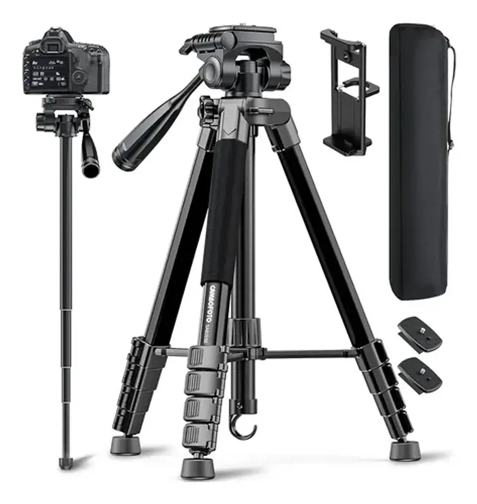 Trípode Y Monopié Cambofoto 73 Para Cámara Dslr Y Sin Espej Black 1