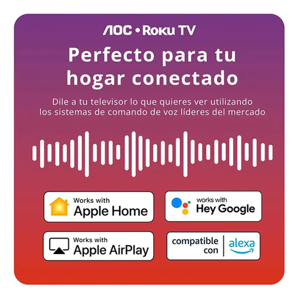 Smart Tv 43s5155 Fhd Led 43 Roku Negro 220v Aoc 3