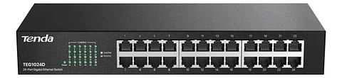 Switch Gigabit Tenda Teg1024d De 24 Puertos Para Montaje