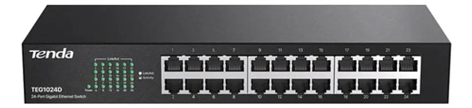 Switch Gigabit Tenda Teg1024d De 24 Puertos Para Montaje 1