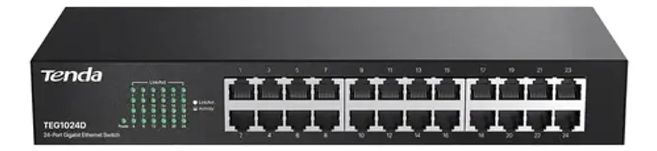 Switch Gigabit Tenda Teg1024d De 24 Puertos Para Montaje 2