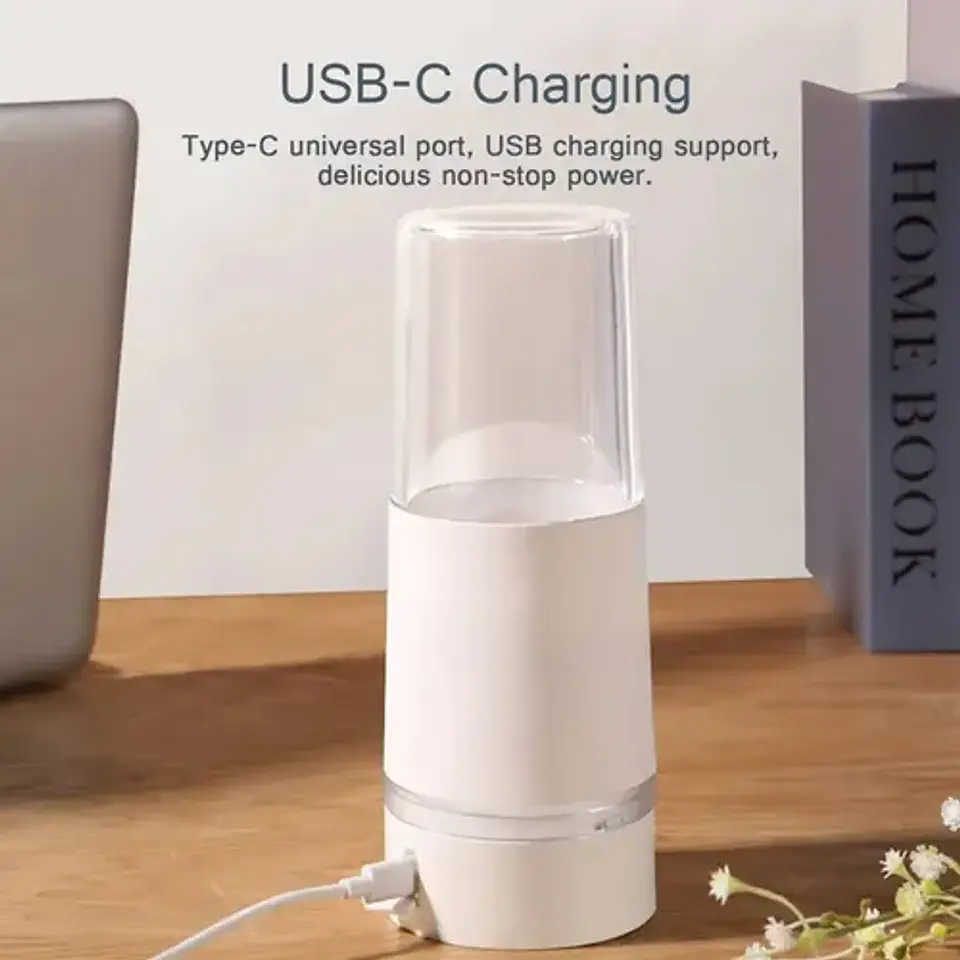 Licuadora 300ml Portátil Xiaomi Xmzzb01pl Portable Blender Blanco Dimm 6