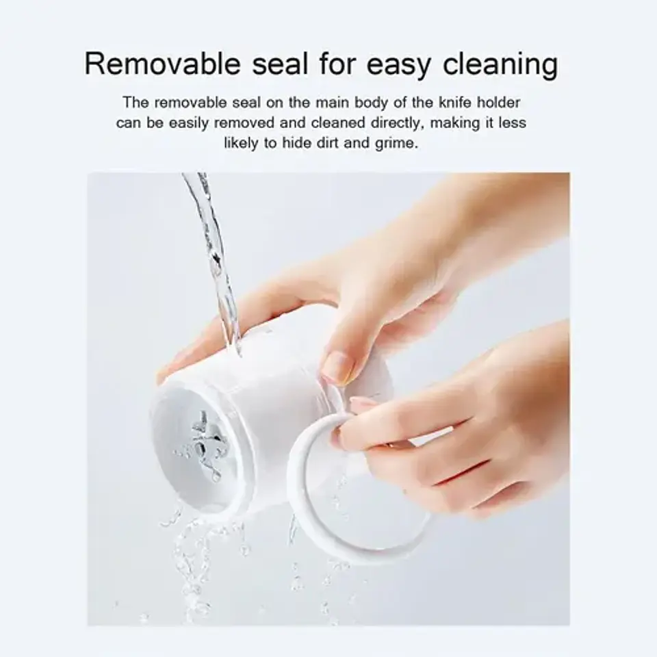Licuadora 300ml Portátil Xiaomi Xmzzb01pl Portable Blender Blanco Dimm 7